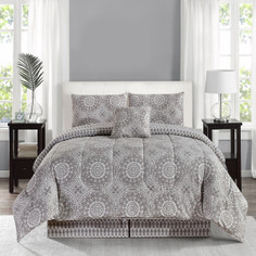 5-Piece Reversible Microfiber Bed Comforter Set product